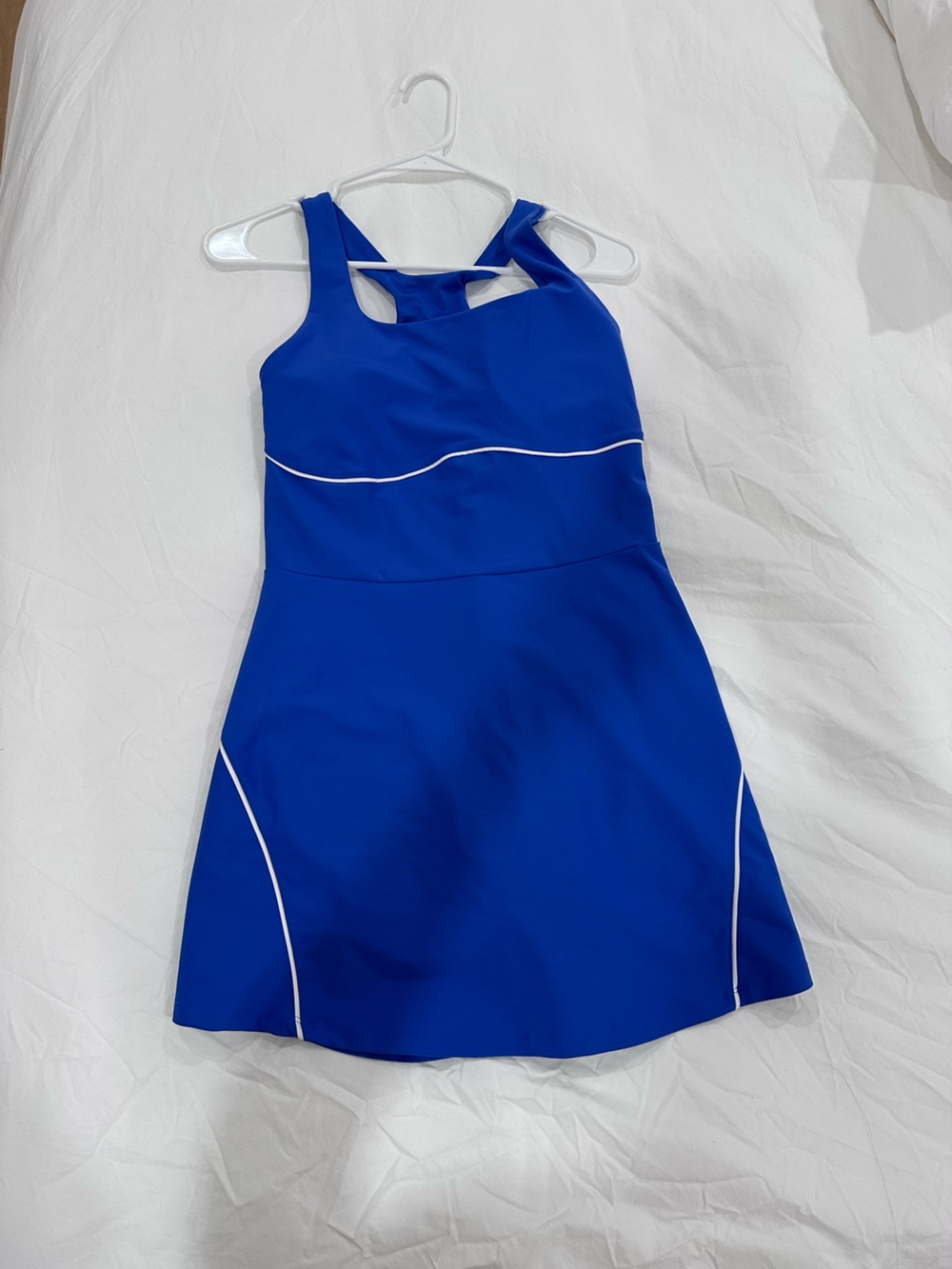 Old Navy Royal Blue Athletic Dress with White Piping